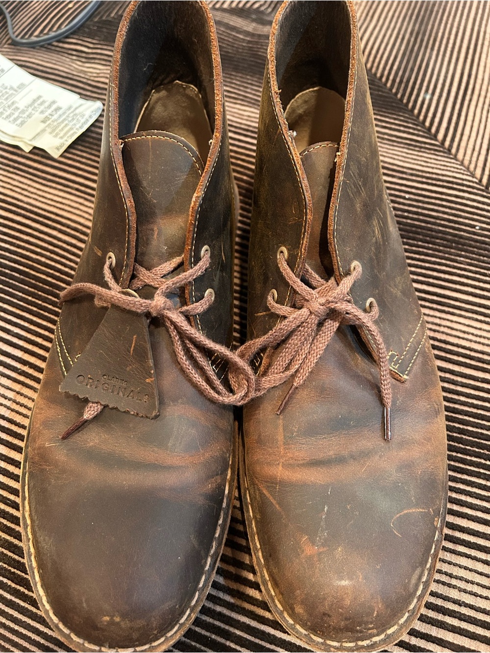 Men’s Clarks Brown Leather Boots
